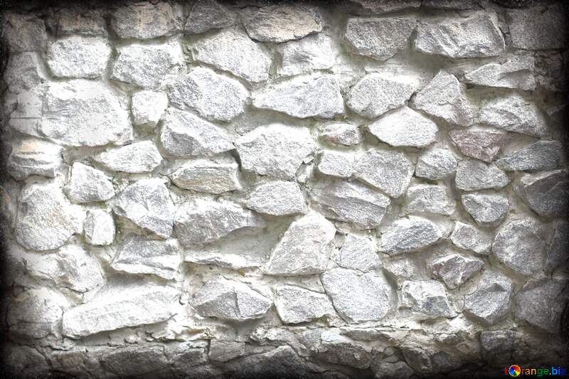 A large stone wall texture dark frame old №45734