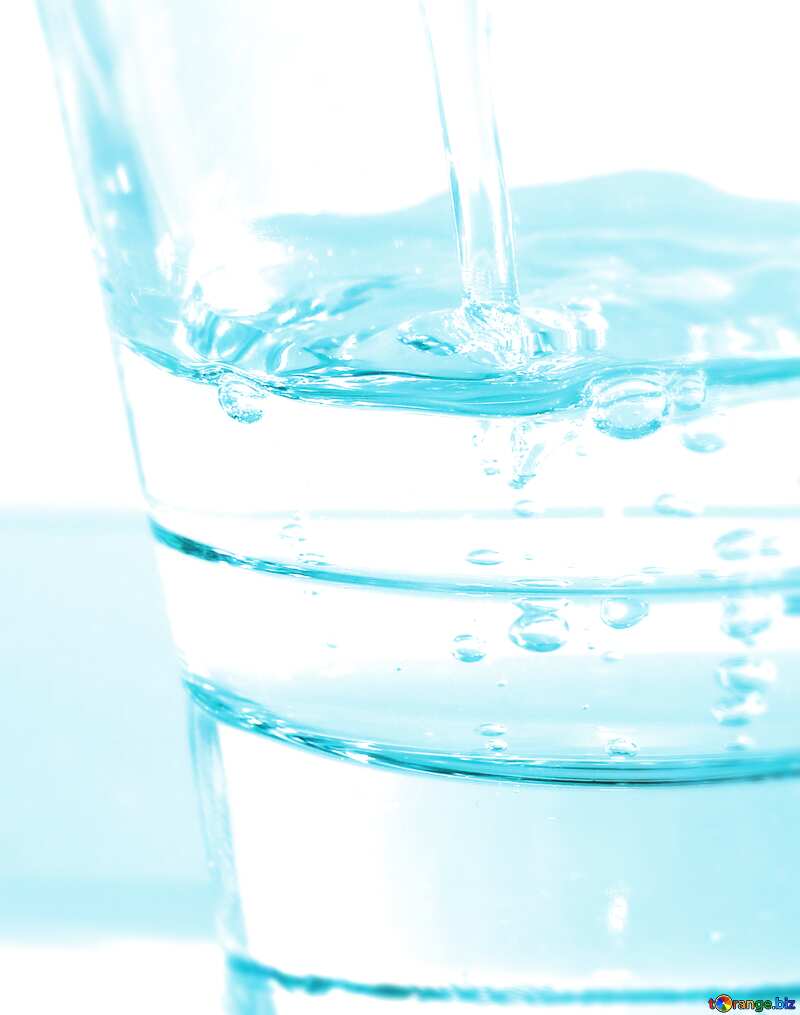 Drinking water blur blue agua №19987