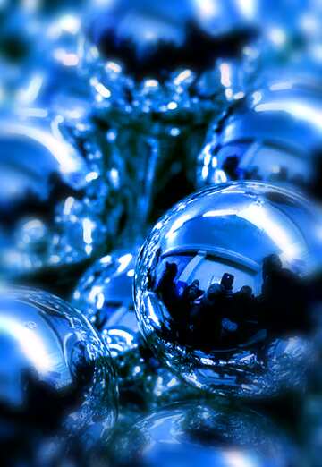 FX №135933 Christmas tree blue  decoration