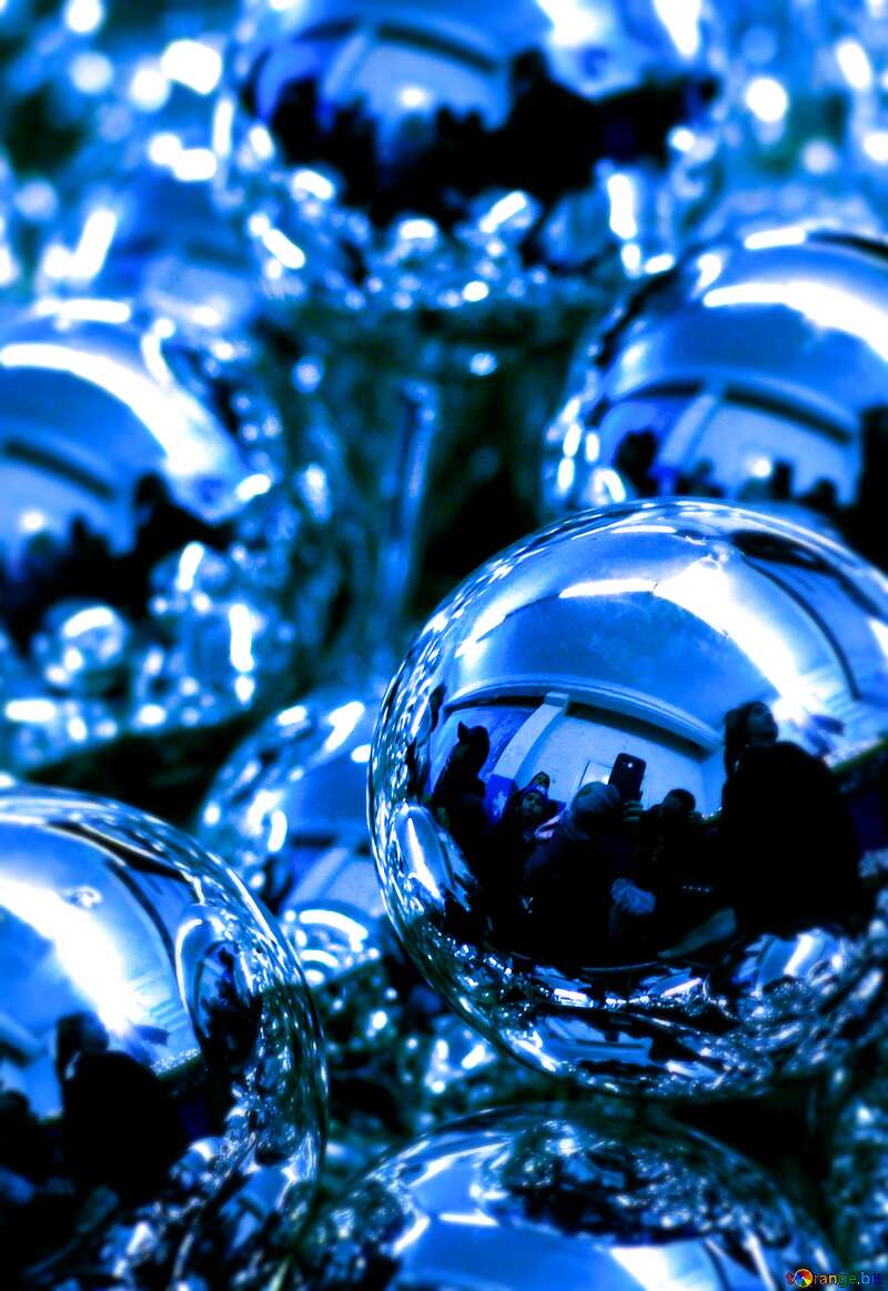 Christmas tree blue  decoration №49478