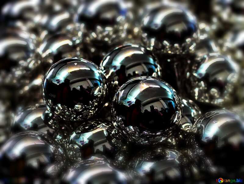 Black bubbles production Christmas balls fabric №49478