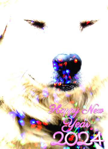 FX №136707 Happy New  Year 2024 dog