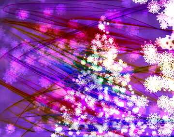FX №137636 New year tree clipart fractal   