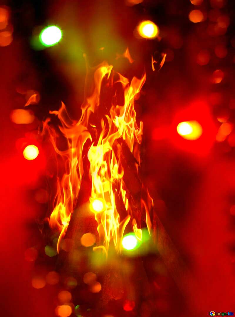 Christmas Fire background №15010