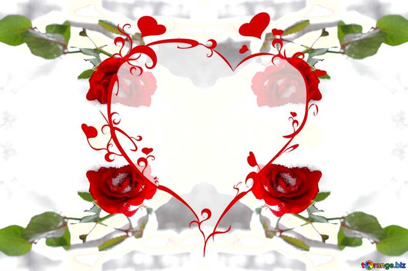 Red Rose love frame №17829