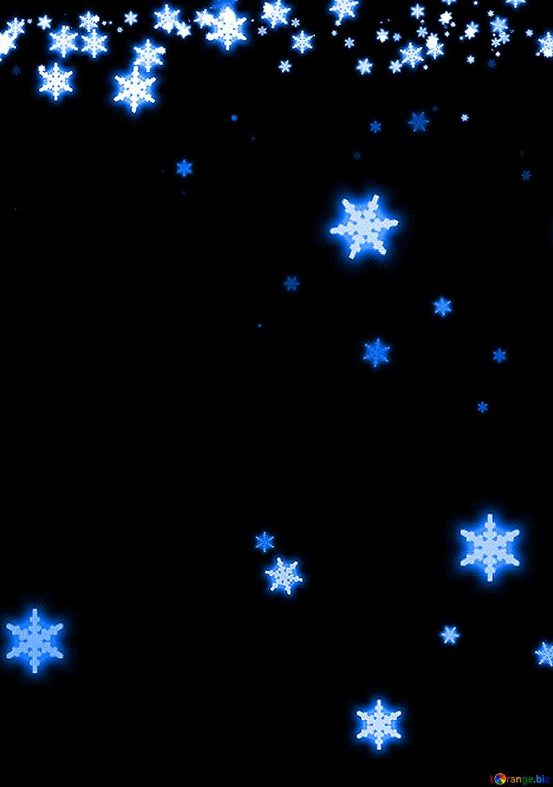 snowflakes night №40011