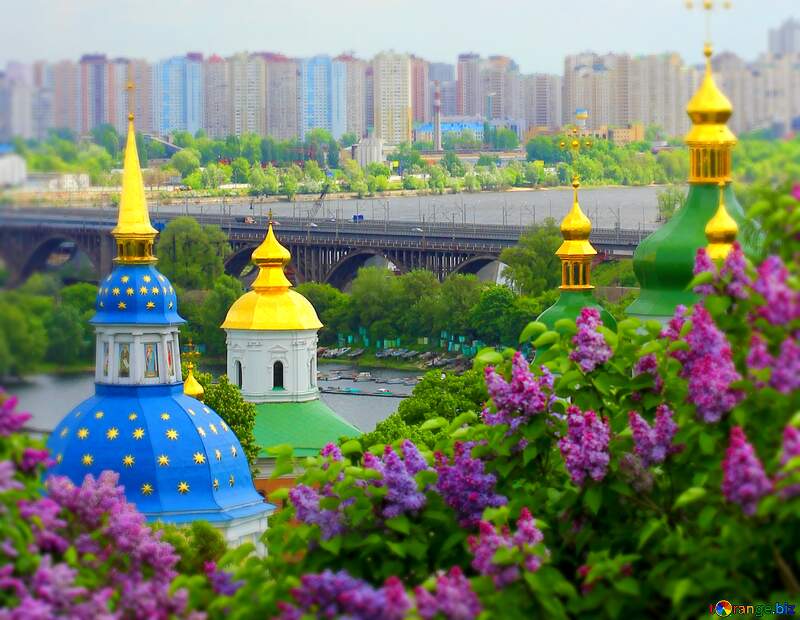 Beautiful picture of Kyiv blur frame №37440