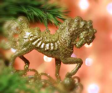FX №139049 The horse Christmas ornament