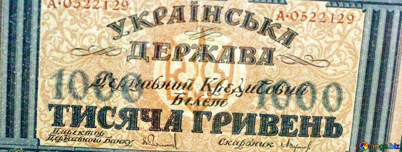 Обложка. 1000 гривен 1918 год. №43569
