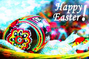 FX №140115 Happy Easter card vivid colors