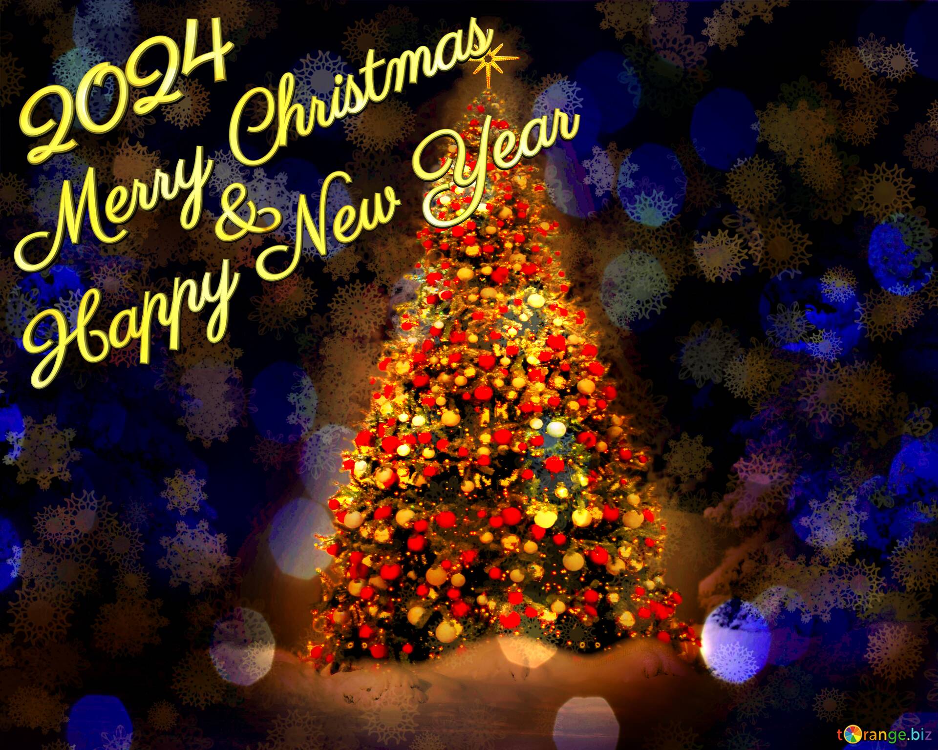 Christmas tree card 2024 Download free picture №141085