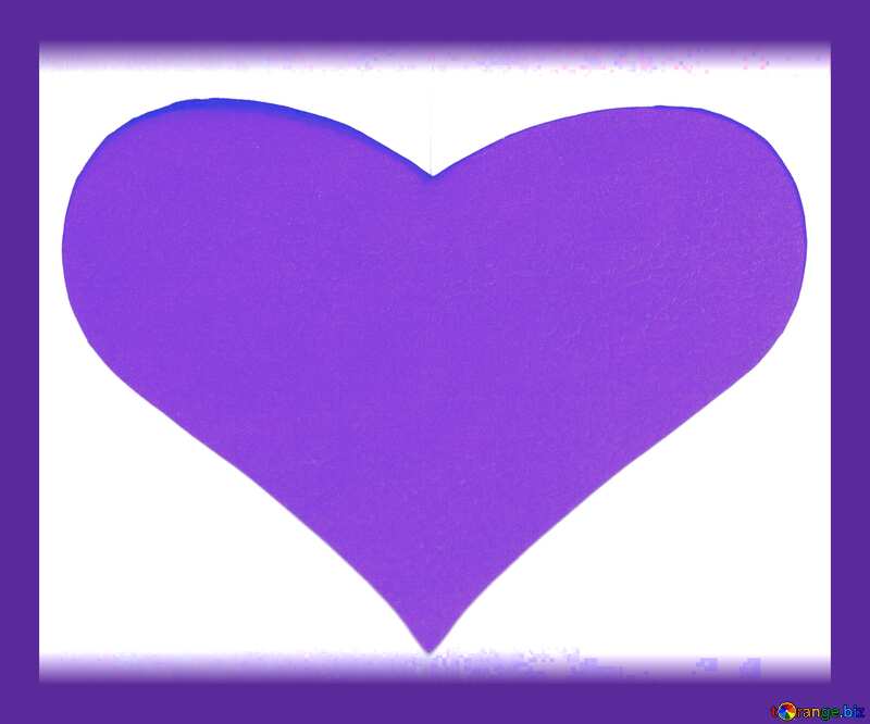 purple love heart №7142
