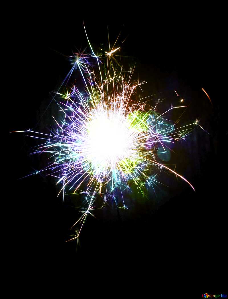 Bokeh fireworks colored №25696
