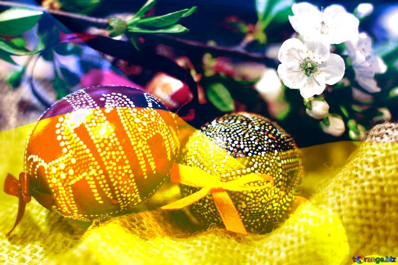 Easter eggs Ukraine flag №30120