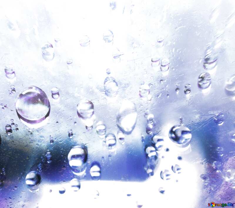 Drops of dew on glass №47981