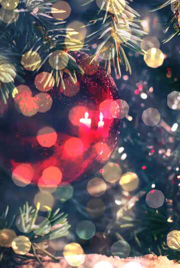 FX №144990 Christmas Greeting Cards bokeh  background