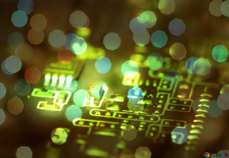 Electronic components Bokeh background №40845