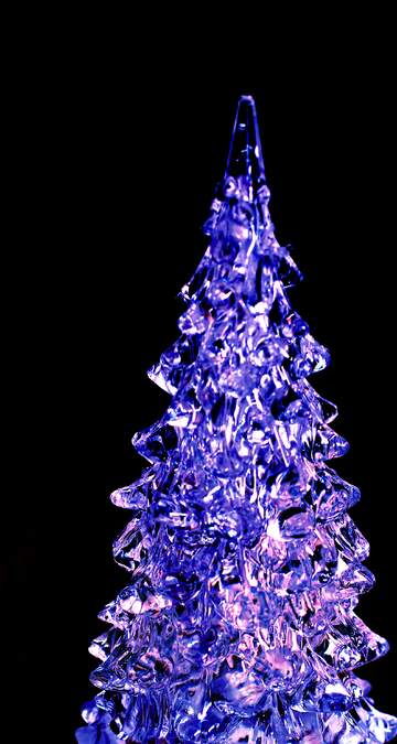 FX №145472 Glass Blue Christmas tree