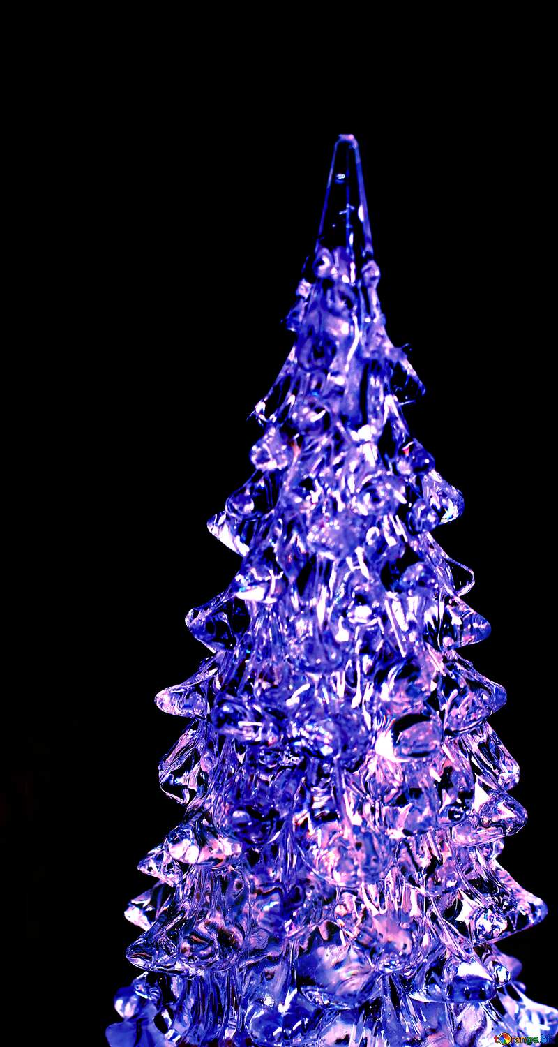 Glass Blue Christmas tree №38057