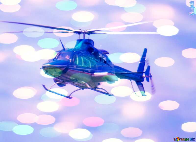 helicopter bokeh  background №31670