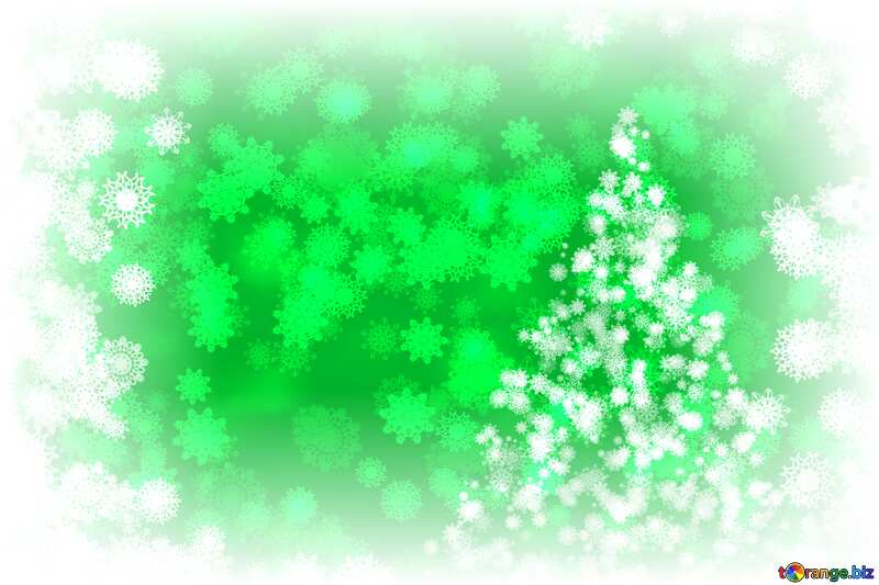Christmas tree with bi-color green background №40704