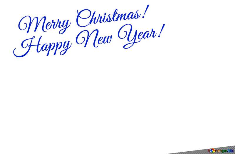 clipart inscription Merry Christmas and Happy New Year! №49653