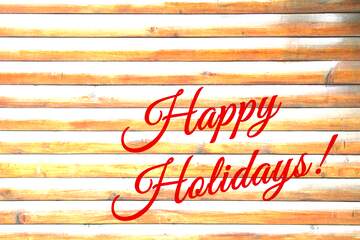 FX №149567  Happy Holidays wooden background