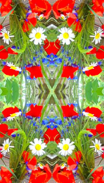 FX №15150 flowers pattern background