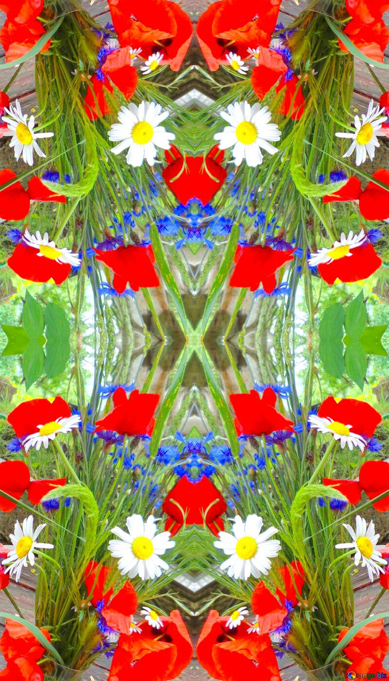 flowers pattern background №34289