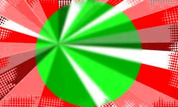 FX №150134 Colors rays green circle