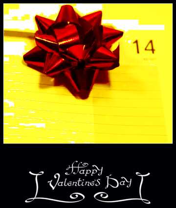 FX №150580 Bow for Gift. 14 February. happy valentines day