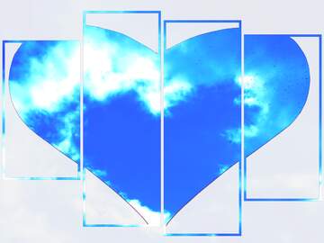 FX №151902 Heart from clouds