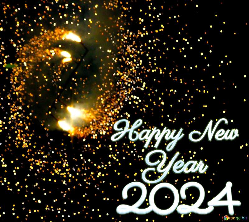 2024 happy new year fireworks background №41342