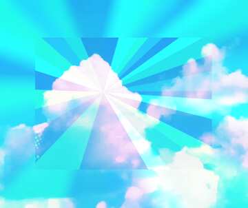 FX №156075 Sky clouds rays template background