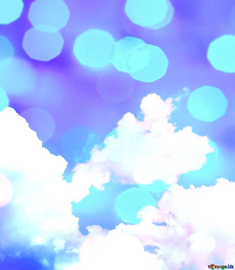 Sky clouds Bokeh background №31547