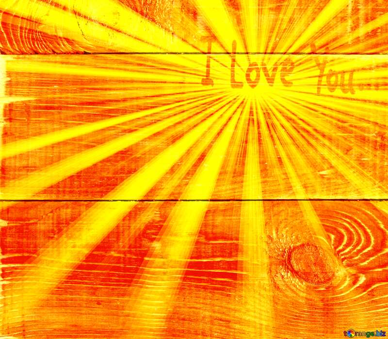 i love you wood rays background №37899