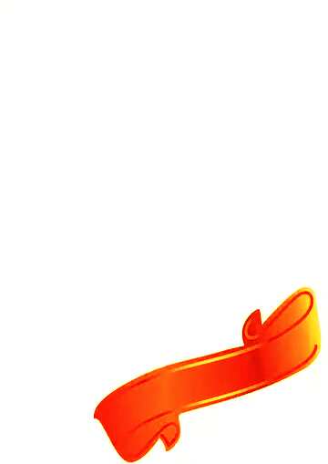 FX №157974 orange ribbon corner