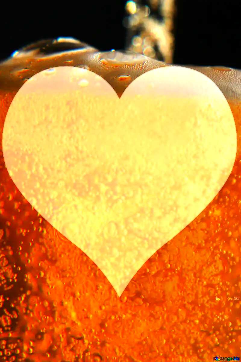 Beer  love heart  background №37746