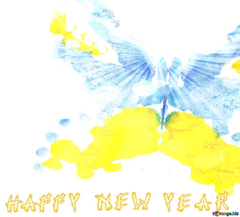 Télécharger la photo gratuite Drawing butterfly happy new year sur