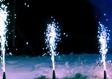 FX №159505 Ground fireworks volcano night
