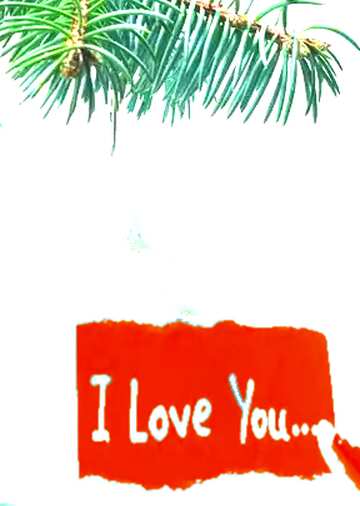 FX №159422 I Love You... Christmas card