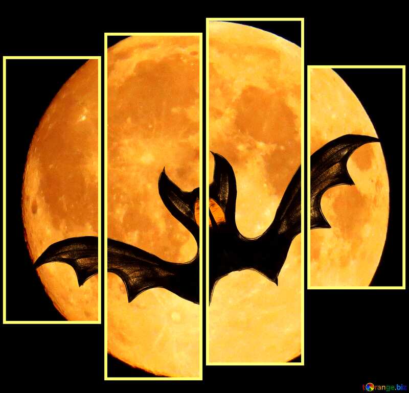 Halloween bat modular picture №40475