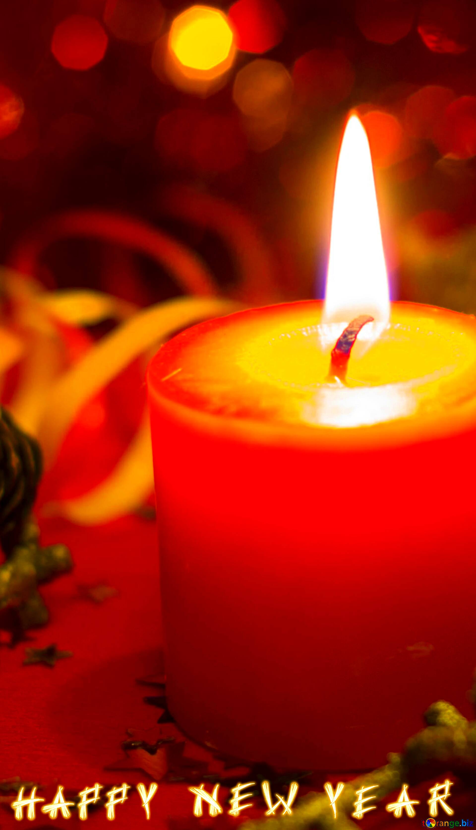 Download free picture Happy New Year candle background on CC-BY License