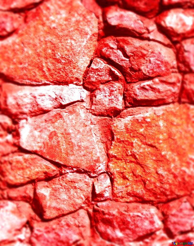 red stone  masonry rubble texture. №12852
