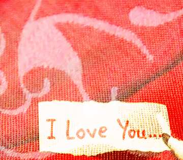 FX №162499  fabric love i you texture