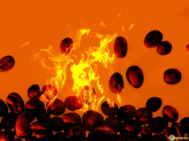Grain coffee Fire red effect №32290