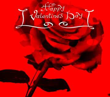 FX №167895  happy valentines day red rose