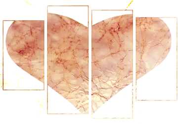 FX №168710 Heart vintage paper texture