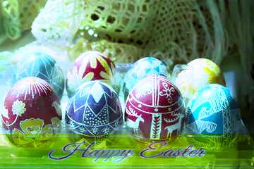FX №169458 Preparação  para  Easter Happy Easter card write text background