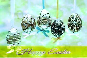 FX №169446 Postcards at Easter Happy Easter card write text background